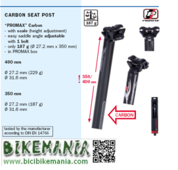tija sillin Promax carbono