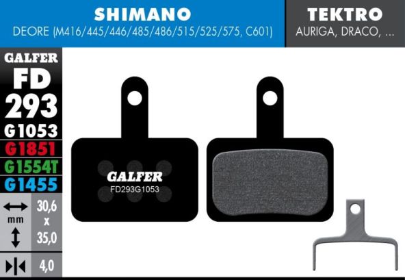 Pastilllas Galfer para Shimano