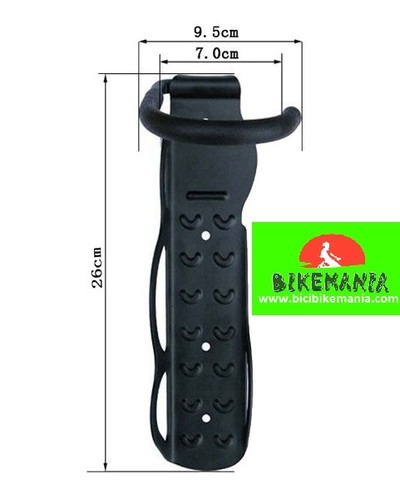 Gancho pared 1 bicicleta negro