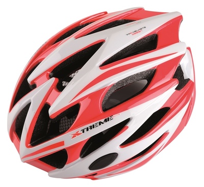 Casco TKX Extreme rojo blanco