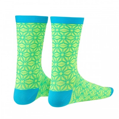  CALCETINES SUPACAZ ASAN. AMAR. AZUL NEON