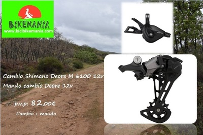 kit Shimano Deore cambio M 6100  mando de cambio 12v