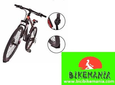 Soporte bicicleta pared suspención pedal 