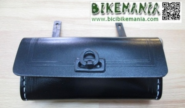 bolsa trasera retro sintetica negro